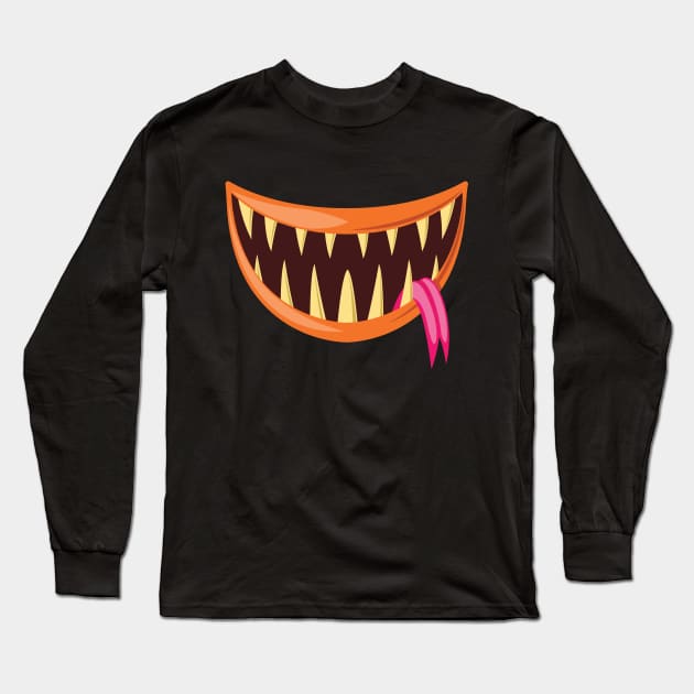 Monster mouth Long Sleeve T-Shirt by gold package